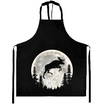 Discover Moose Elk Moon Aprons