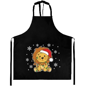 Discover Lion Christmas Winter Animals Lion Aprons