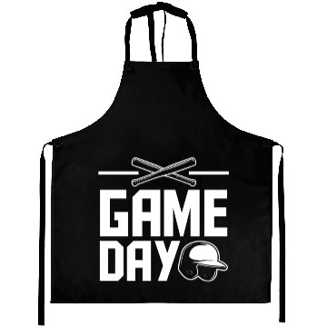Discover Game Day Funny Baseball Gift Aprons