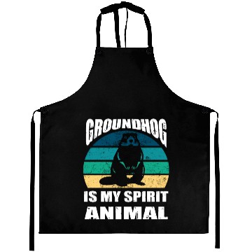 Discover groundhog is my Spirit Animal Aprons