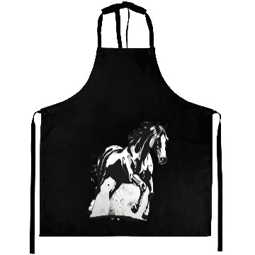 Discover BLACK & WHITE HORSE Aprons