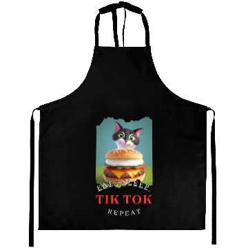 Discover Eat Sleep Tik Tok Repeat Aprons