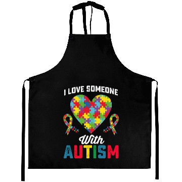 Discover I Love Someone With Autism Awareness Aprons