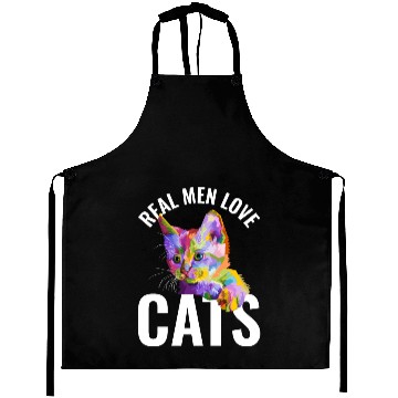 Discover Real Men Love Cats Aprons