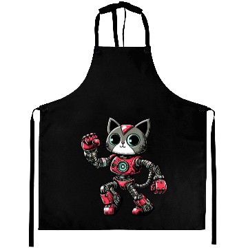 Discover Cat Robot Cyborg Dancing Dancer Disco Aprons