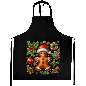 Discover Christmas Cute Gingerbread Aprons