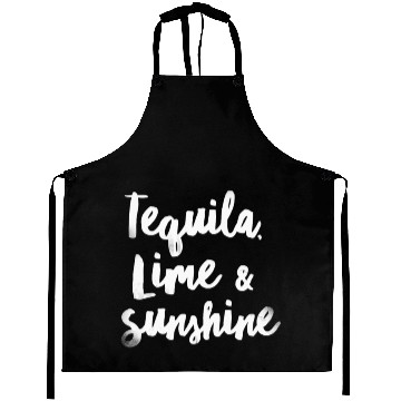 Discover Tequila Lime Sunshine Funny Mexican Alcohol Cool Aprons