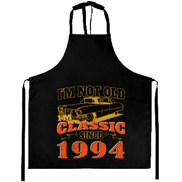 Discover Vintage car 1994 30th birthday present men Aprons