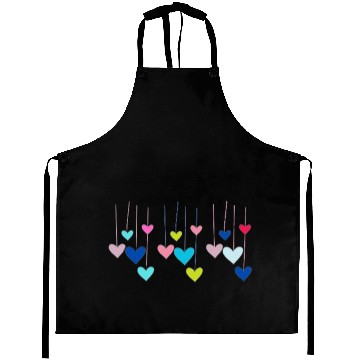 Discover Heart Printed product Aprons