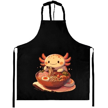 Discover But First Ramen Sweet Axolotl Eats Ramen Aprons