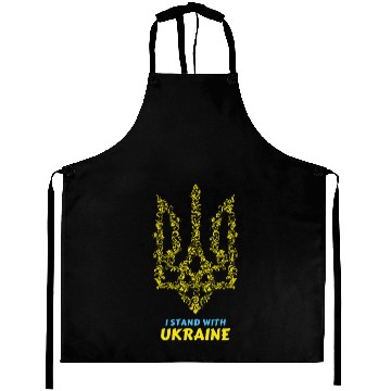 Discover UKRAINE, I STAND WITH UKRAINE Aprons