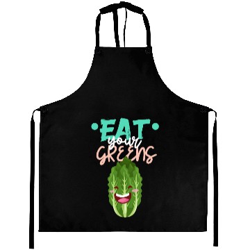Discover Cute Eat Your Greens Graphic Aprons