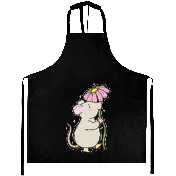 Discover Mouse with Flower Nature Cheese Pet Aprons