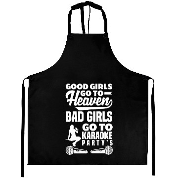 Discover Funny Karaoke Singer Singing Musician Karaoke Gift Aprons
