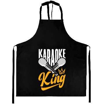 Discover Funny Karaoke Singer Singing Musician Karaoke Gift Aprons