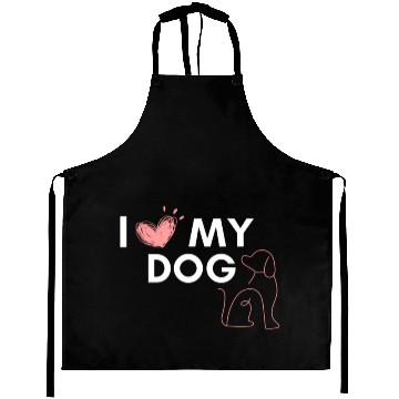 Discover I love my Dog Aprons