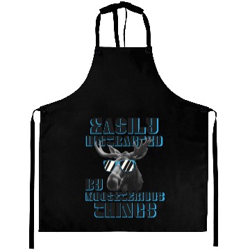 Discover Easily Distracted Funny Elk Moose Aprons