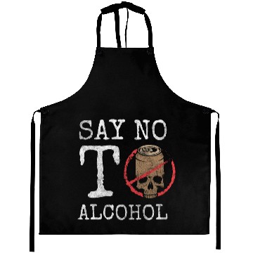 Discover Alcohol Quitting Drunkard New Start Aprons