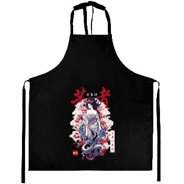 Discover Japanese Streetwear Geisha Japan Kimono Girl Haraj Aprons