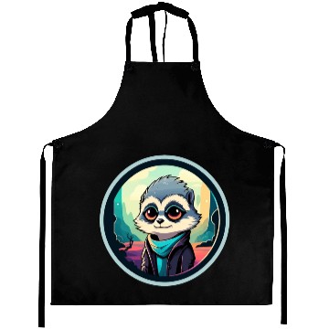 Discover Meerkat Illustration Aprons