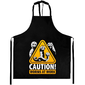 Discover Worm Farming Caution Worms At Work Aprons