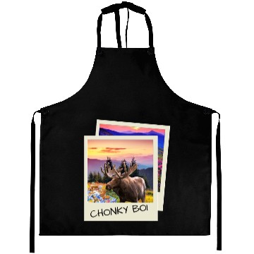 Discover CHONKY BOI MOOSE Aprons