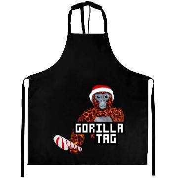 Discover Gorilla Tag Santa Monkey Candy Cane Gorilla Aprons
