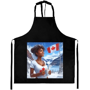 Discover Canadian Winter Snow in Banff Canada Aprons
