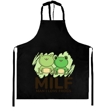 Discover Milf, man I love frogs Aprons