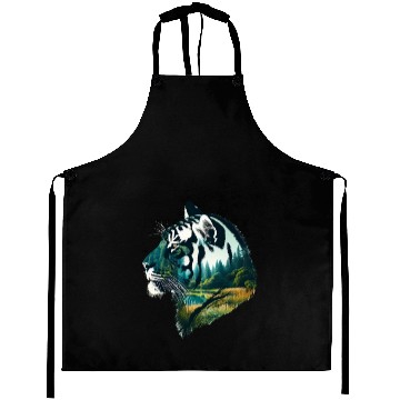 Discover Nature in Tiger Pattern Aprons