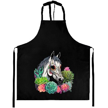 Discover Horse Succulent Sugar Skull Aprons