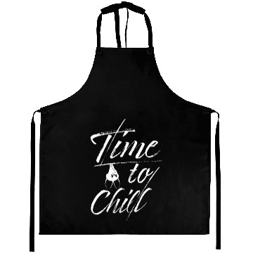 Discover Bat Time To Chill Slogan Aprons