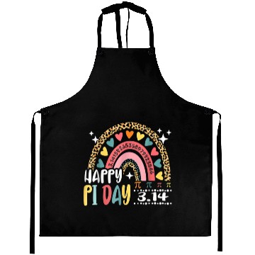 Discover Happy Pi Day Leopard Rainbow Math Teacher Aprons