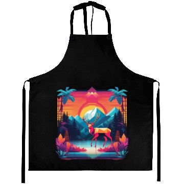 Discover Palm Pixels Paradise Aprons
