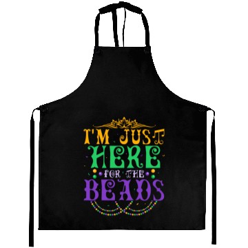 Discover I'm Just Here For The Beads Carnival Mardi Gras Aprons