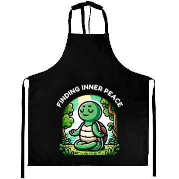 Discover Finding Inner Peace: Turtle Meditation Journey Aprons