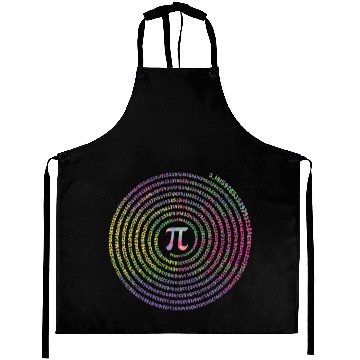 Discover Pi Symbol Logo Funny Pi Day Math Equations Tie Dye Aprons
