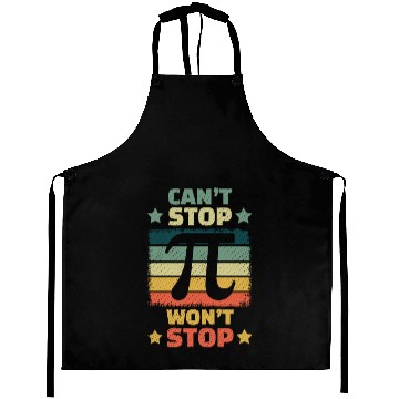 Discover Can't Stop Vintage Pi Day Math Equations Aprons