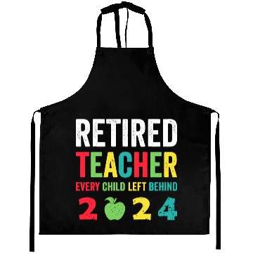 Discover Retired Teacher EST 2024 Aprons