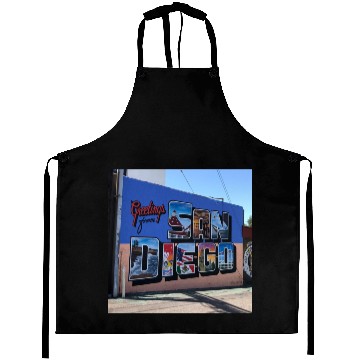 Discover Greetings From San Diego Street Art Aprons