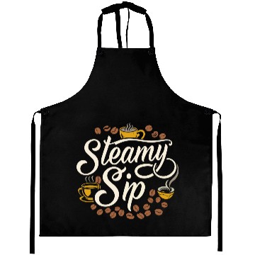 Discover Steamy Sip, Daily Fuel Aprons