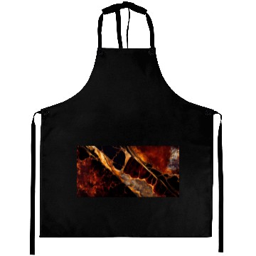 Discover Copper Black Gold Red Granite Pattern Aprons
