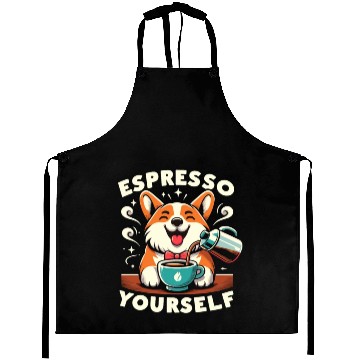 Discover corgi espresso yourself Aprons