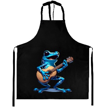Discover Poison dart frog guitar Aprons