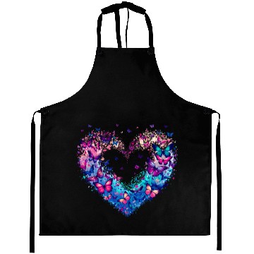 Discover Butterfly Heart Love Aprons