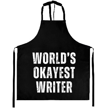 Discover Funny Author World's Okayest Writer Aprons
