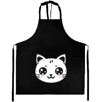 Discover Cute Cat - Kawaii Kitten - cat lovers Aprons