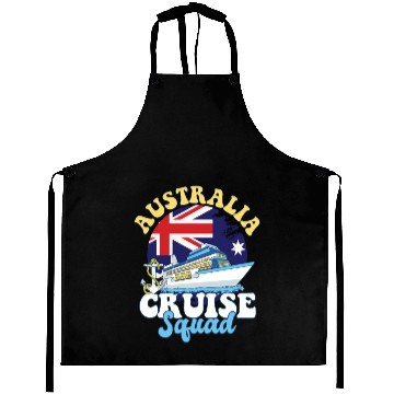 Discover Australia Cruise Squad Family Vacation Trip Aprons