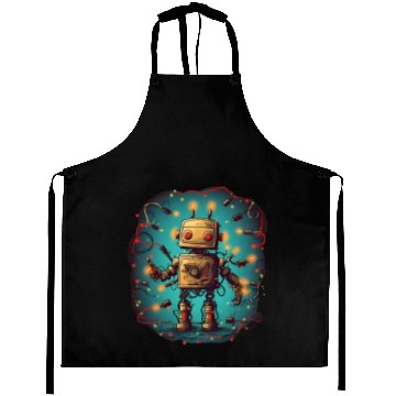 Discover Tangled Techmas Bot Aprons