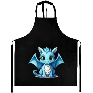 Discover Cute blue dragon Aprons